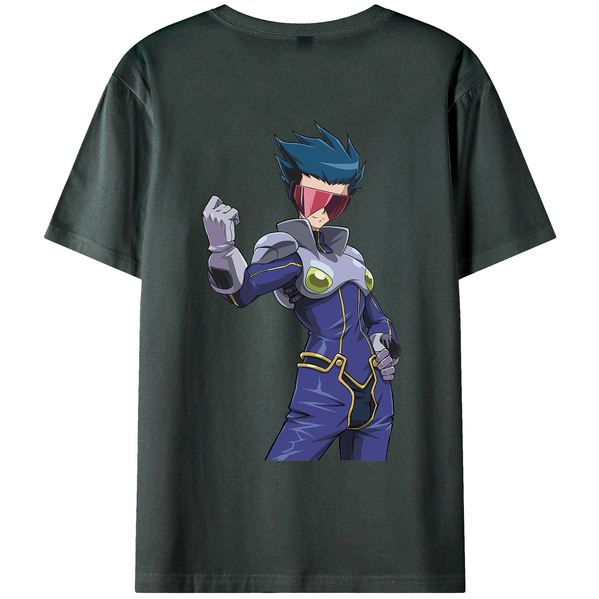 （画像用） 遊☆戯☆王 Yu-Gi-Oh! 綿100％ メンズ半袖Tシャツ（バックプリント） 通気性